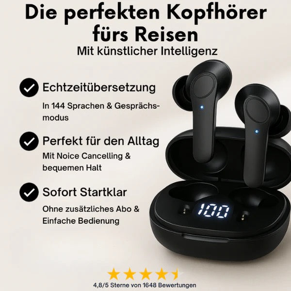 Airlingo - Ki-Kopfhörer mit direktem Übersetzer