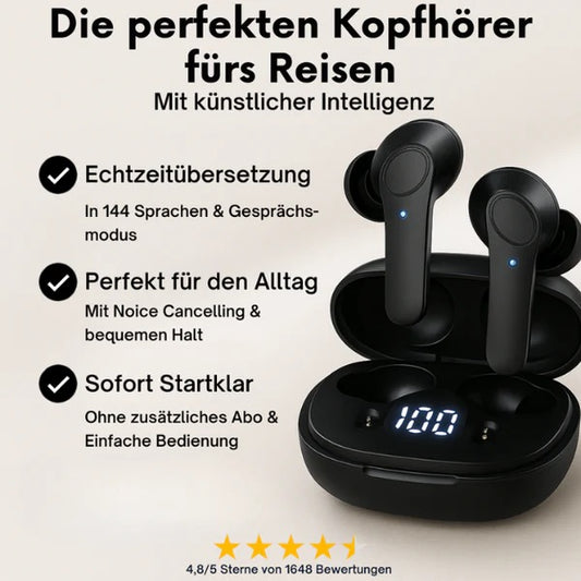 Airlingo - Ki-Kopfhörer mit direktem Übersetzer